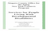 OFA Services for People Living with Developmental Disabilities Services f… · Headway of Western New York ... Services for People Living with Developmental Disabilities ... guidance