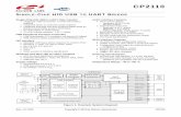 CP2110 - Silicon Labs · CP2110 4 Rev. 1.2 1. System Overview The CP2110 is a highly-integrated HID USB-to-UART Bridge Controller providing a simple solution for updating