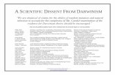 Scientists Who Dissent From Darwinism - Jeffrey Dach MDjeffreydachmd.com/wp-content/uploads/2015/01/Scientists-Who... · A SCIENTIFIC DISSENT FROM DARWINISM—1 A SCIENTIFIC DISSENT