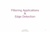 Filtering Applications Edge Detection - UCL Computer …€¢Edge detection •Simple edge detector •Canny edge detector •Performance analysis ... – Relies on domain knowledge