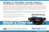 Briggs & Stratton small engine emission control just got ... · Briggs & Stratton small engine emission control just got easier! Nett Technologies manufactures and distributes the