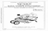Self-powered ROTC-SPADER ATTACHMENT I Sears · Self-powered ROTC-SPADER ATTACHMENT ... attach rear of bottom I inks (E), to pi n (F), on ... See F ig. 1. 13.1.69 -3-