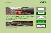 U.S. Liquids Pipeline Usage & Mileage Report - AOPL · AOPL Association of Oil Pipe Lines ® energy& U.S. Liquids Pipeline Usage & Mileage Is Growing November 2015 Pipelines are among