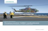 Teamcenter MRO Brochure - Swoosh Technologies Teamcenter MRO solutions Teamcenter solutions enable OEMs, owners and service organizations to support complex capital assets with a ser-