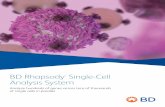 BD Rhapsody Single-Cell Analysis System - BD Medical …€¦ · BD Rhapsody ™ Single-Cell Analysis System Analyze hundreds of genes across tens of thousands of single cells in