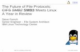 The Future of File Protocols: CIFS SMB2 SMB3 Meets … · The Future of File Protocols: CIFS SMB2 SMB3 Meets Linux A Year in Review Steve French Senior Engineer – File System Architect