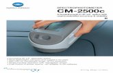 SPECTROPHOTOMETER CM-2500c - Konica Minolta … · The CM-2500c is fully equipped with hardware and software features to cover a wide range of applications where 45 °:0° geometry