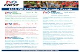 2018 FIRST Robotics Canada Events AB: Canadian Rockies Regional - April 4-7, 2018 (Genesis Centre, #10, 755 Falconbridge Blvd NE, Calgary) 2018 FIRST Robotics Canada Events Title Microsoft