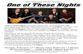 The Ultimate Tribute to The Eagles - Venture Out RV Resort a hit-filled show featuring the music of the Eagles; ... ‘Hotel California,’ ‘Desperado,’ Lyin’ Eyes,’ ‘Life