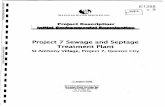 Project 7 Sewage and Septage Treatment Plant€¦ · Project 7 Sewage and Septage Treatment Plant St Anthony Village, ... Use of excess treatment plant ... Another point worthy of