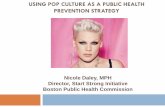 USING POP CULTURE AS A PUBLIC HEALTH PREVENTION STRATEGY Daley.pdf · USING POP CULTURE AS A PUBLIC HEALTH PREVENTION STRATEGY Nicole Daley, MPH ... Chris Brown and Rihanna Survey