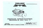Motobecane Service Manual 40, 50 and 7 models - … · Remving and Refitting the Carburetor ... Wiring Diagram 6 Volt ... 82 79 lbs. MOTOBECANE I—SERIES— 63.40 24.82 38.80