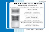 KitchenAid Undercounter Refrigeration Suite the Door Skin and Handle .....4-25 Remove Door Gasket .....4-26 Beverage Center Layout (BC) .....4-26 ... Any food loss due to refrigerator