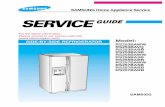 SAMSUNG Home Appliance Service Folder/RS253 255...Freezer Refrigerator Door Bin Xtra Space TM Ice Maker Light Ice Chute Wire Shelf Glass Shelf Light Switch Light Switch Deodorizer
