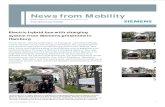 News from Mobility - Siemens · Electric hybrid bus with charging ... News from Mobility ... vehicle and the charging station is controlled continuously and matched to the