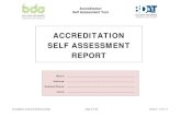 ACCREDITATION SELF ASSESSMENT REPORT - BDAA€¦ · ACCREDITATION SELF ASSESSMENT REPORT . Accreditation Self Assessment Tool ... Resume E - Demonstration F - Interview Competency