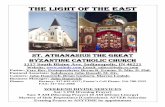 St Athanasius bulletin 2.11.14 21st SUNDAY AFTER … fileTHE Light of the East St. Athanasius the Great Byzantine Catholic Church 1117 South Blaine Ave. Indianapolis, IN 46221 Website: