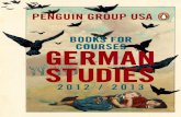 BOOKS FOR COURSES GERMAN STUDIES - Penguin … · GERMAN STUDIES BOOKS FOR COURSES 2012 / 2013. HISTORY FEATURED TITLES 3 Richard J. Evans 5 Sigmund Freud 8 Karl Marx 10 CONTENTS