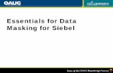 Essentials for Data Masking for Siebel - Tripod.comidealpenngroup.tripod.com/sitebuildercontent/OAUG2008/Collaborate... · • 2007 statistics – $197 • Cost to companies per compromised