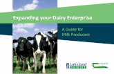 Expanding your Dairy Enterprise - Lakeland Dairies€¦ · Expanding your Dairy Enterprise A Guide for Milk Producers. Contents Foreword1 Feeding the expanding herd 2 Control what