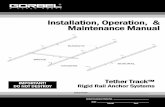 Installation, Operation, & Maintenance Manual · STEP 2 - HANGER INSTALLATION (CONTINUED) 2.2 To attach threaded rod to top hanger bracket: Assemble top hanger assembly (diagram …