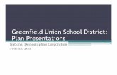 Greenfield Union School District: Plan Presentations · Greenfield Union School District: Plan Presentations ... 2 6,397 3,686 1,584 527 61 469 6 20 44 3,094 1,399 78 34 112 1,360