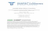 Castable Metal Alloys in Dentistry - Dental Learning · Castable Metal Alloys in Dentistry The Academy of Dental Learning and OSHA Training, LLC, designates this activity for 2 continuing