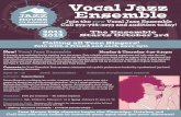 Vocal Jazz Ensemble - Montclair Public Schools · Vocal Jazz Ensemble Monday ... Each week perform in front of your peers and rapidly strengthen your chops with the support of an