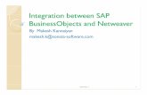 Integration between SAP BusinessObjects and … and BusinessObjects and NetweaverNetweaver ... Financial Consolidation Finance / ... and Consolidation (BPC) SAP BusinessObjects™