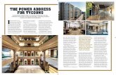 THE powEr AddrEss for Tycoons€¦ ·  · 2017-12-22THE powEr AddrEss for Tycoons ... akin to international business I n the past decade or so, the dynamics of luxury real-estate
