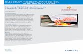 Case study: the RestauRant sChool at walnut hill … study: the RestauRant sChool at walnut hill College samsung digital signage serves up a dynamic learning environment oVeRView Customer