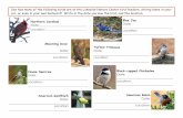 My First Bird List - Lakeside Nature Center - My First Bird List.pdfKeeping your cat or dog in the ... 4701 E Gregory Blvd Kansas City, MO 64132 (816) 513-8960 Updated design year