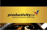 IMPROVING THE PRODUCTIVITY - thedti.gov.za · such as labour, material and capital, ... It is important to measure wastage in order to ... • While absenteeism is still a factor,