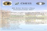 8th Asian Seniors Chess Championships 2017 - New Zealand Chess · 8th Asian Seniors Chess Championships 2017 8th Asian Seniors Chess Champion-ships 2017 9th October to 15th October