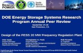 DOE Energy Storage Systems Research Program … 2007 Peer Review - Design...DOE Energy Storage Systems Research Program Annual Peer Review ... Increases the Reliability and Stability