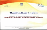Sanitation Index Indicators for...INDICATOR A-8: CLEANING OF OVERHEAD WATER TANK/ SUMP ..... 24 INDICATOR A-9: CLEANLINESS OF DRINKING WATER B. Process INDICATOR B-1: CLEANLINESS AND