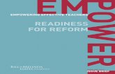 Empowering Effective Teachers · creating better teacher evaluation tools and processes that strengthen the leadership and evaluation skills of ... EMPOWERING EFFECTIVE TEACHERS ...