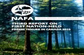 NAFA Nation-Held Forest Tenure... · Community Forest Agreement ... NAFA had to iden-tify the type of “access” it wished to investigate and monitor over the long-term. It was