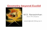 Geometry beyond Euclid 19oct - math.iisc.ernet.ingm/gmhomefiles/talksvijyoshi/euclid.pdf · Geometry beyond Euclid ... Aspects of Geometry which have gone “beyond Euclid ... Contribution