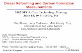 Diesel Reforming and Carbon Formation Measurements Library/Research/Coal/energy systems... · Diesel Reforming and Carbon Formation Measurements 2002 SECA Core Technology Meeting