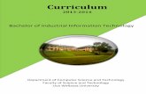 Curriculum Department of Computer Science & Technology€¦ ·  · 2018-02-07Department of Computer Science & Technology Bachelor of Industrial Information Technology Page 0 ...