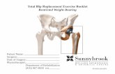 Total Hip Replacement Exercise Booklet Restricted Weight ... · Total Hip Replacement Exercise Booklet Restricted Weight-Bearing ... Partial Weight Bearing – You are allowed up