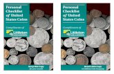 Personal Checklist of United States Coins - Littleton Coin … · 1 1 HELP US TO HELP YOU Here’s your handy, pocket-sized Personal Checklist of United States Coins to help you keep