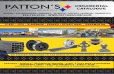 Ornamental Catalogue - Pattons Corp - Pattons Corp screws, one-way driver/adaPter, & welding tabs Page 19 door ... Steel PIPe alIn SaPeS StrCtral ornaental aluminum castings aluminum