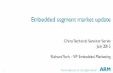 Embedded segment market update - ARM · Embedded segment market update ... high-end CPU 32 -bit performance ... Some of the most advanced security features we have so far seen in