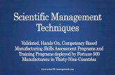Scientific Management Techniquesscientific-management.com/wp-content/uploads/2017/08/Scientific... · Scientific Management Techniques Validated, Hands-On,Competency Based Manufacturing