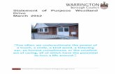 Statement of Purpose - Warrington Borough Council … Westland Drive Statement of Purpose Warrington Borough Council Statement of Purpose Westland Drive March 2012 “Too often we