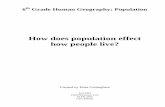 How does population effect how people live?gbabiuk/pdfs/Cottingha… ·  · 2006-12-11o Explain the relationship of population distribution to earth’s physical ... How do these