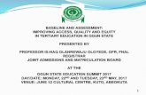 BASELINE AND ASSESSMENT: IMPROVING … TERTIARY EDUCATION TRUST FUND (TETFUND) ALLOCATION AND DISBURSEMENT IN OGUN STATE INSTITUTIONS 2011 - 2016 S/N TERTAIRY INSTITUTIONS ALLOCATION