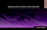 2011–Volume 1 Application Notes Handbook - Gilson, Inc Notes .pdf · This Application Notes Handbook provides some examples of applications for ... Automated SPE of Pharmaceuticals